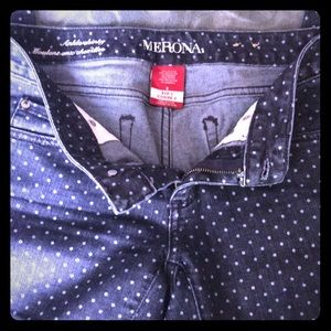 Merona ankle skinny polka dot jeans